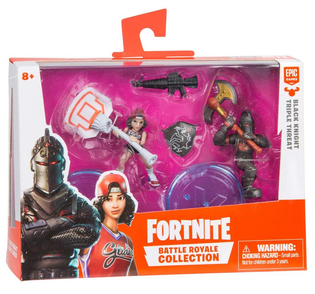 Fortnite Collection Minifigure Set of 001 Black Knight Triple Threat 2 &