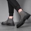 Herren 2023 High-Top Retro Leder Martin Stiefel - Britischer Stil Mid-Cut Arbeitsschuhe