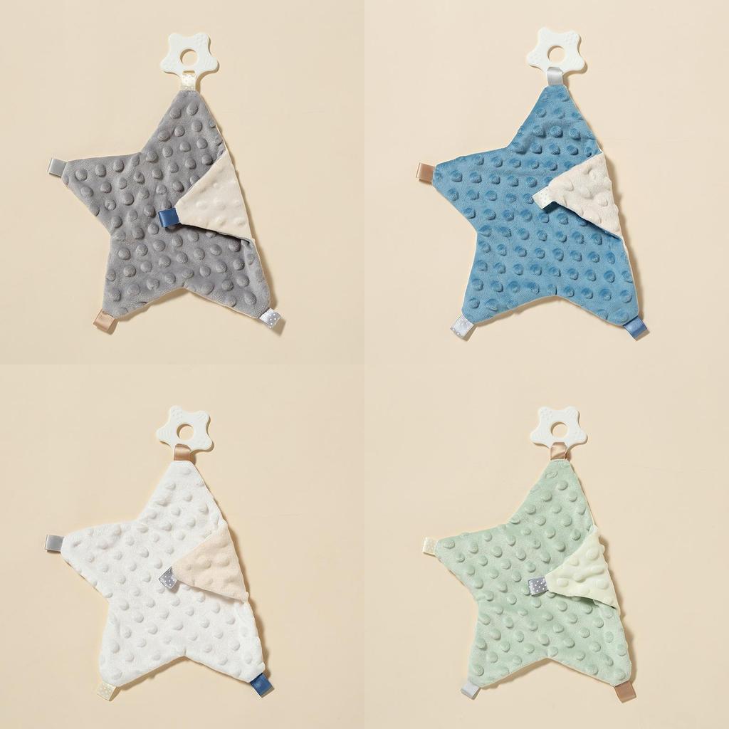 Coperta Morbida Rassicurante per Bambini a Forma di Stella con Presa Mordicchiabile per Aiutare il Sonno