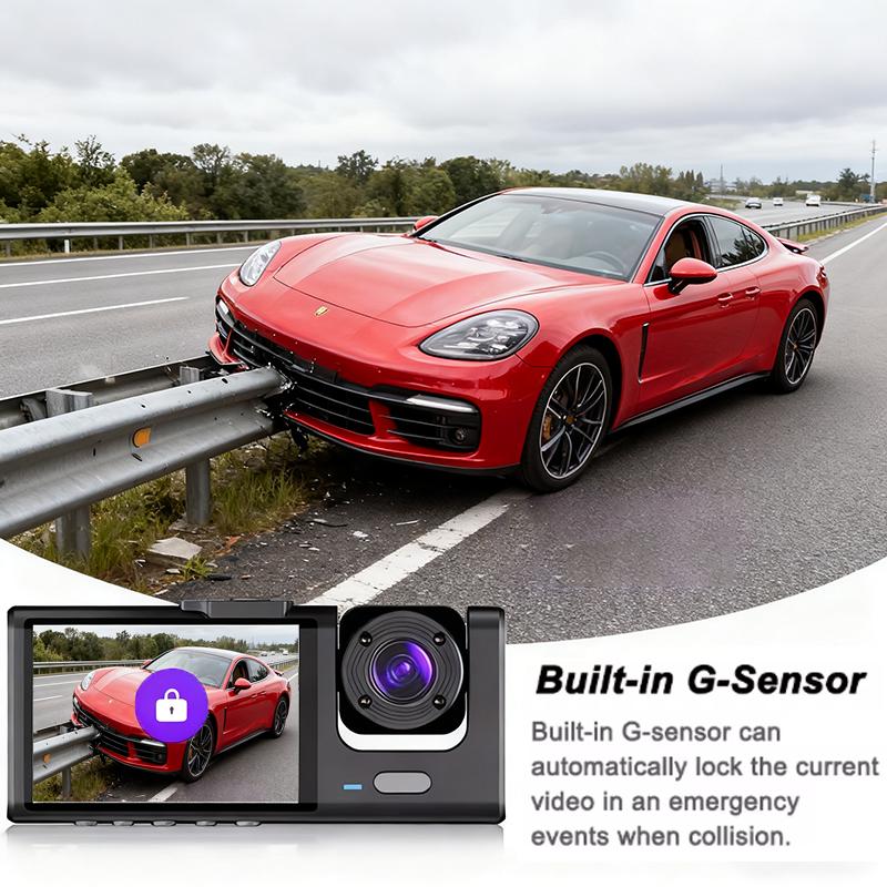 3 Cameras Car DVR Wifi 1080P Inside Vehicle Dash Cam Three Way Camera DVRs Recorder Video Registrator Mini Dashcam Camcorder