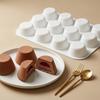 12 Cavity Silicone Baking Molds Non-Stick Cupcake Molds New Pudding Mould  for  Dessert Baking