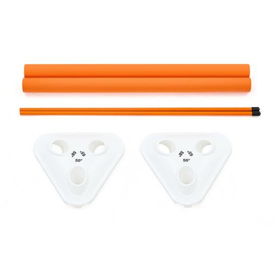 Golf Swing Flat Triangle Disc Golf Alignment Stick Holder EVA Material Bottom