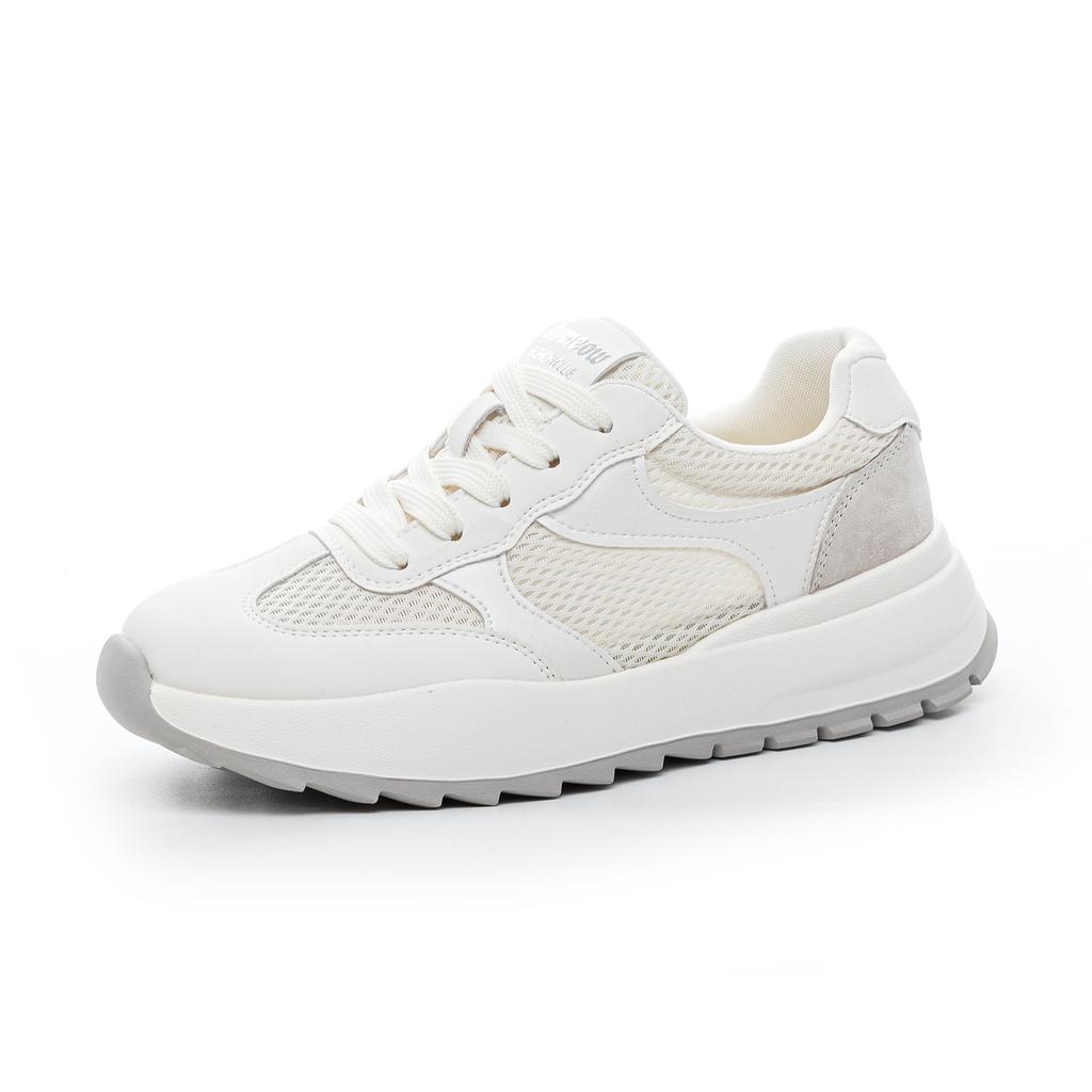 Forrest Gump shoes women's new summer mesh breathable thick sole heightening lightweight casual sports shoes