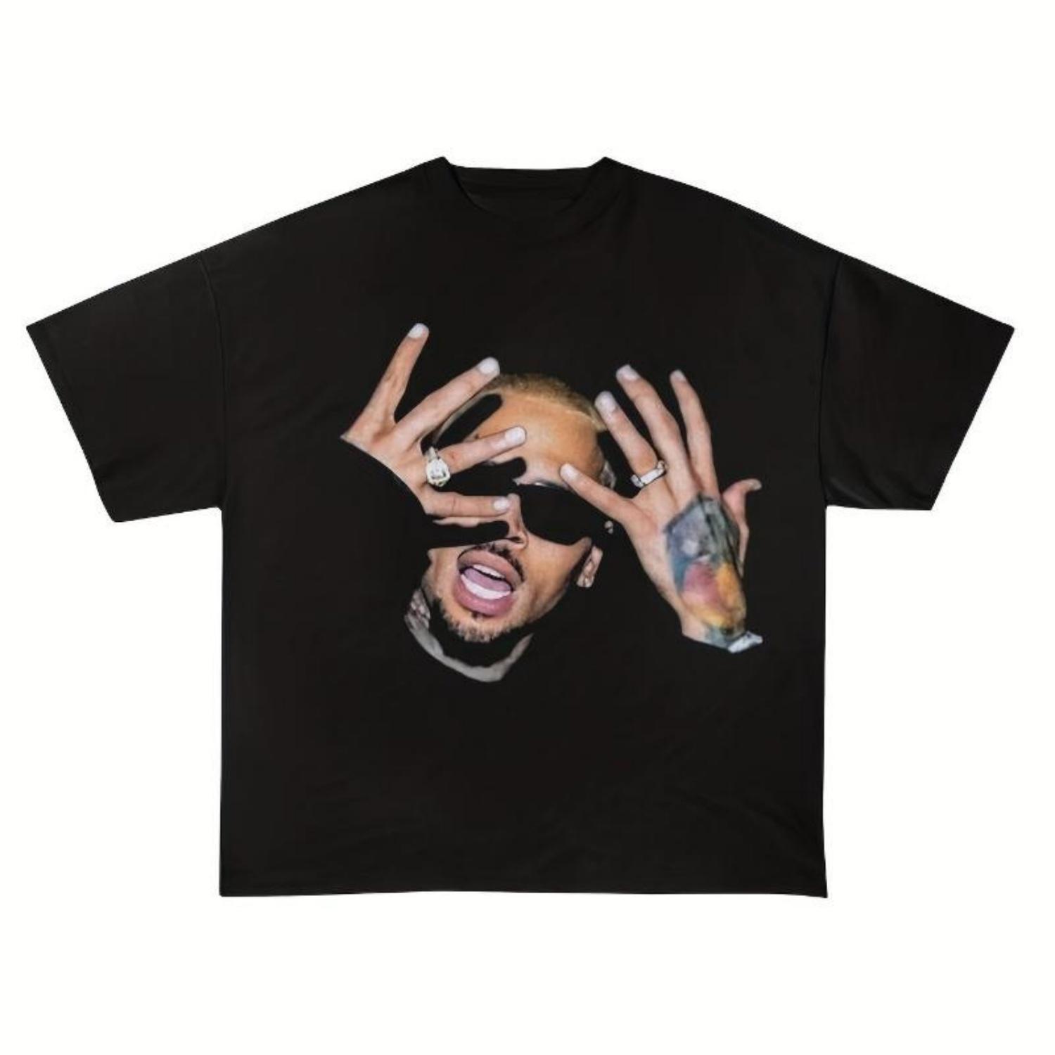 

Американский Винтаж Крис Браун Breezy Bowl XX Концертная Футболка Летняя Новая Винтажная Мода Мужская и Женская Уличная Одежда S чёрный