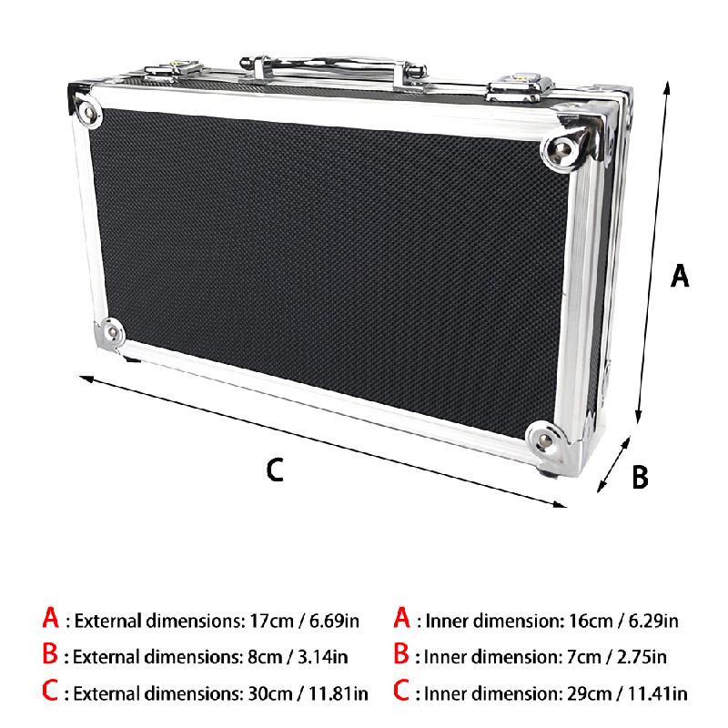 Portable Aluminum Tool Box Safety Equipment Toolbox Instrument Box Storage Case Suitcase Impact Resistant Case With Sponge