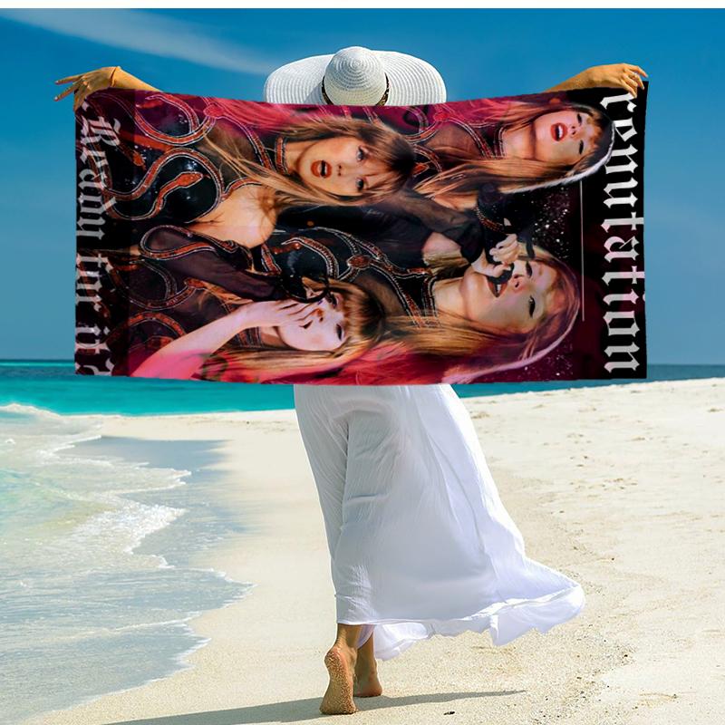 Taylor Music Beach Towel, Super Soft Microfiber, Gift for Her/Him, Birthday, for Pool, Beach, Travel, Home Decor Fan Gifts