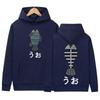 Japanischer Anime Dandadan Okarun Grafik Merch Kapuzenpullover Herren Damen Vintage Ästhetik Sweatshirt Gemütlich Übergroß Fleece Pullover Kapuzenpullover