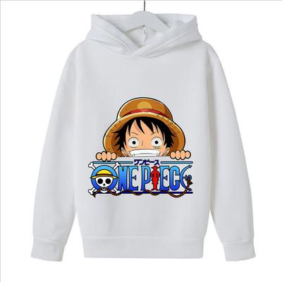 Anime One Piece Sweats à capuche Luffy Décontracté Ace Law Roronoa Zoro Luffy Streetwear Enfants Garçons Sweat-shirts Pull à capuche Mode Costume