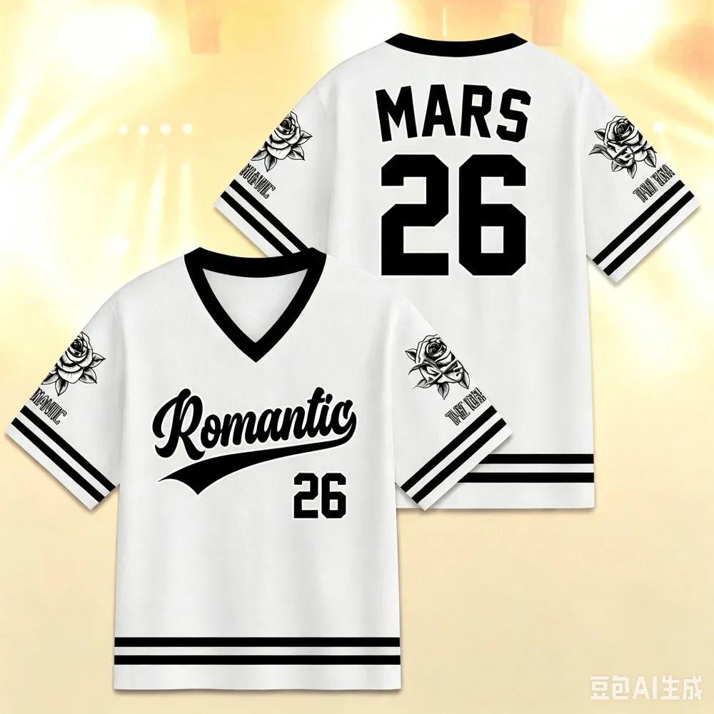 Das Romantische Tour Fußballtrikot Konzert T-Shirt Tour Merch Popmusik Fan Geschenk Mode Kurzarm Oberteil Sommer Herren Damen T-Shirt