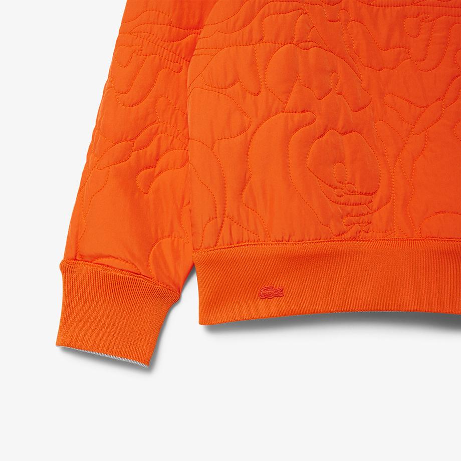 [Lacoste] Women's Flower Pattern Reversible Padded Sweatshirt SF2686-54N2KQ