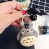 Cute Totoro Animal Keyring Fur Men or Women Keychain Women Trinket Metal Key Chains Car Bag Pendent Charm