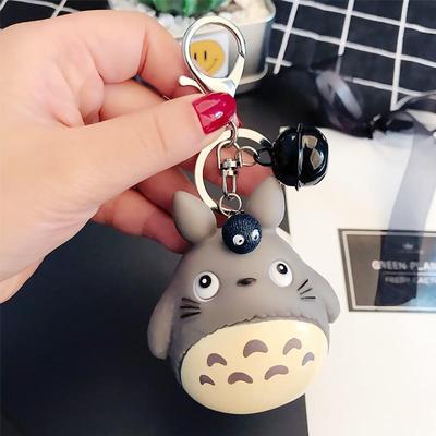 Jauki Totoro dzīvnieku atslēgu piekariņi kažokādas vīriešu vai sieviešu atslēgu piekariņi sievietēm piekariņi Metāla atslēgu piekariņi Automašīnas soma kulons šarms