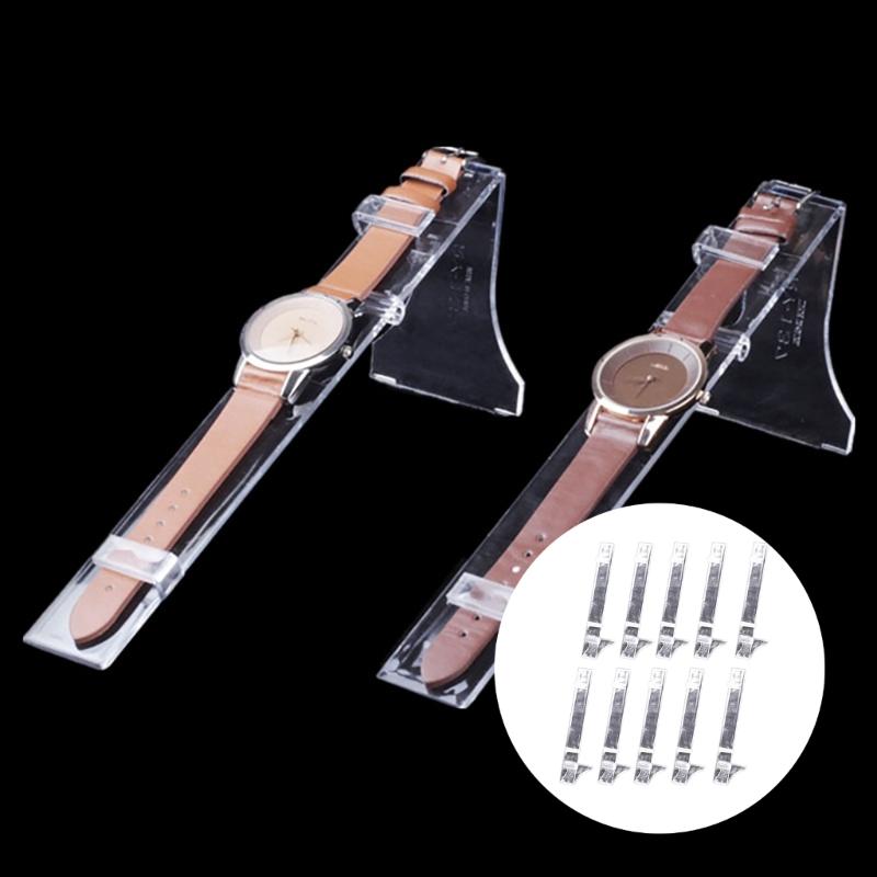 10 Stück Uhren- und Armband-Displayständer Praktischer L-förmiger Ständer für die Präsentation von Uhren und Armbändern Schmuck-Organizer