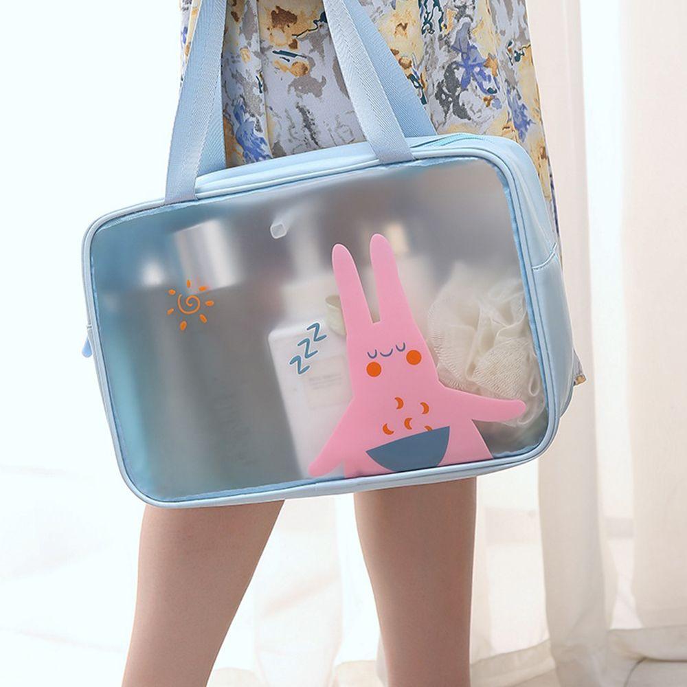 

Bag Handle Waterproof Make up Case Bath Storage Transparent Cosmetic Bag Travel Storage Bag