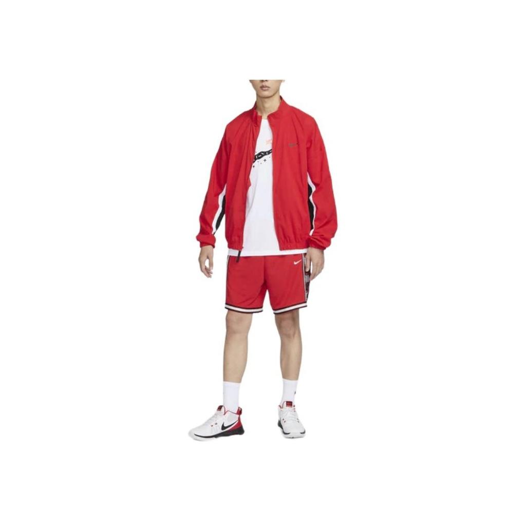 Nike DNA Letter Logo Print Stand Collar Jacket Men Jackets Red DV9443-657