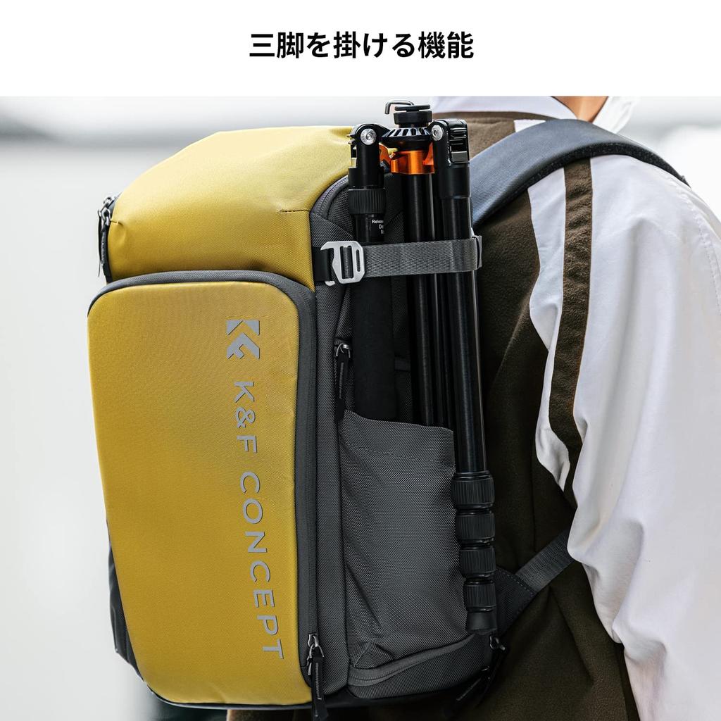 Kamera Kamera Kamera Stor 2 Air SLR Utbyggbar Kan Rymma Tum Fotografi Ryggsäck [K&F Concept] Väska, Ryggsäck, Ryggsäck, 25L, Kapacitet, Snygg,