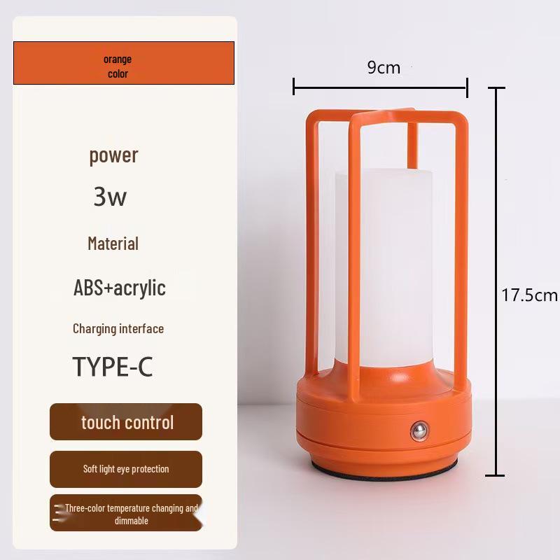 Creative Macaron Color LED Table Lamp: USB Rechargeable, Plug-in, Portable Camping & Cartoon Atmosphere Night Light