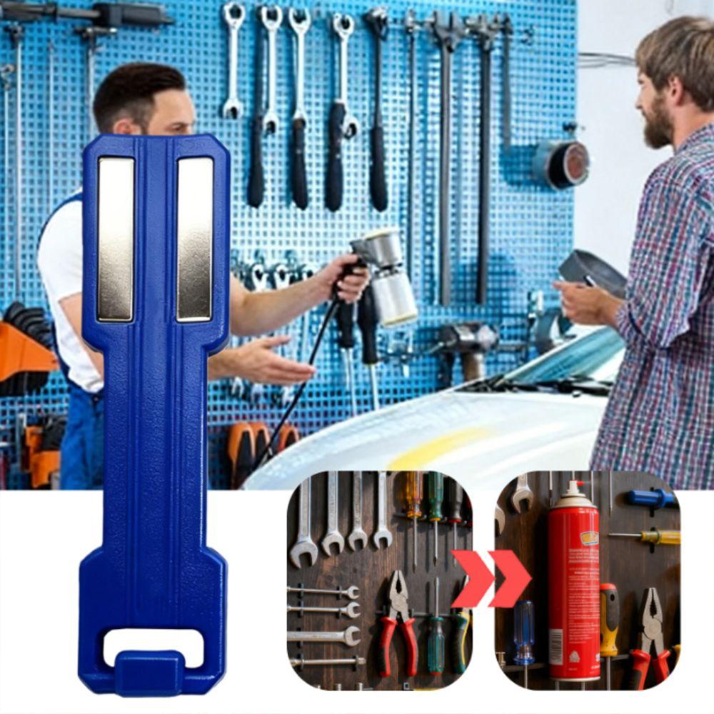 Blue Magnetic Can Organizer 6 Colors Magnetic Spray Can Holder Holder Magnetic Organizer Tool Box