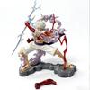 28cm One Piece Figure Sun God Gear 5 Nika Luffy Action Figure GK Thunderbolt Monkey D Luffy Model PVC Collectible Toy