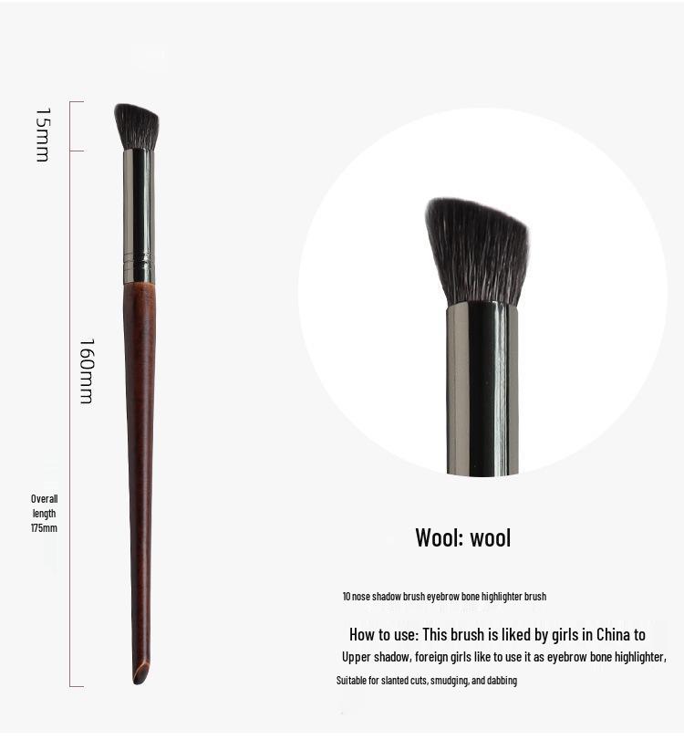 Wool Highlighting Makeup Brush Set - 24 Pieces: Includes MUF Series Concealer & Loose Powder Brushes