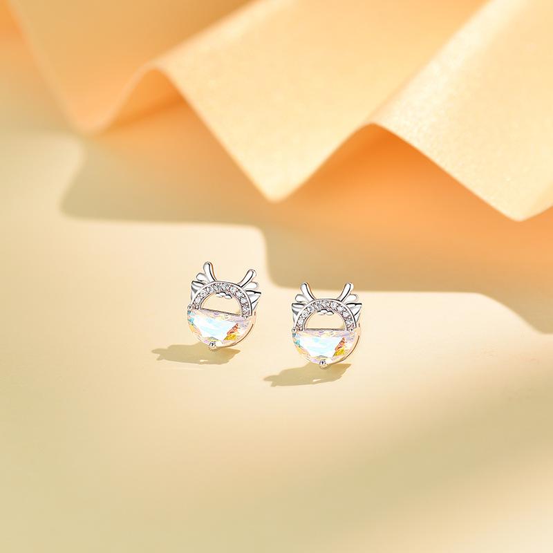 Original Cute Dragon with Stud Earrings In Chinese Style Cute Earrings