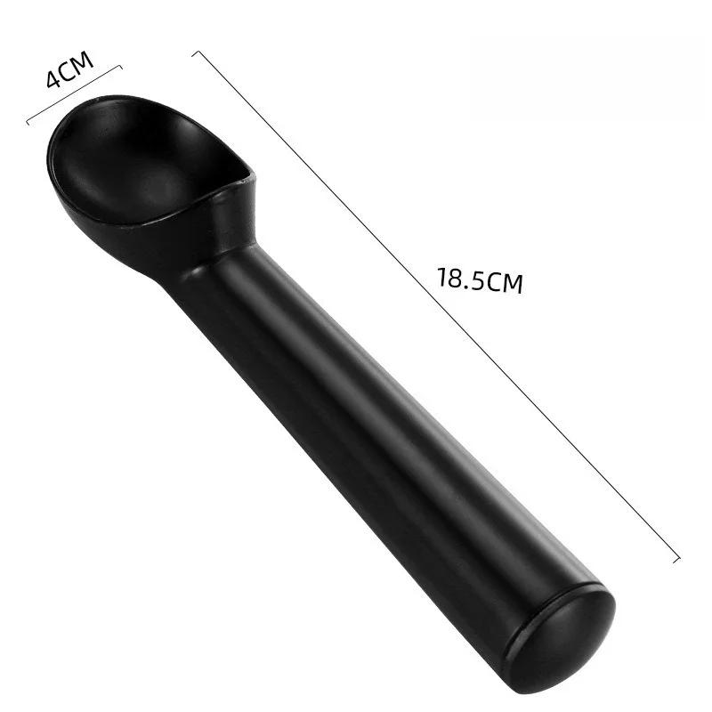 

Aluminum Alloy Ice Cream Scoop Anti Freeze Non Stick Baller Spoon for Home Cafe Dessert Shop Multifunctional Kitchen Tool чёрный