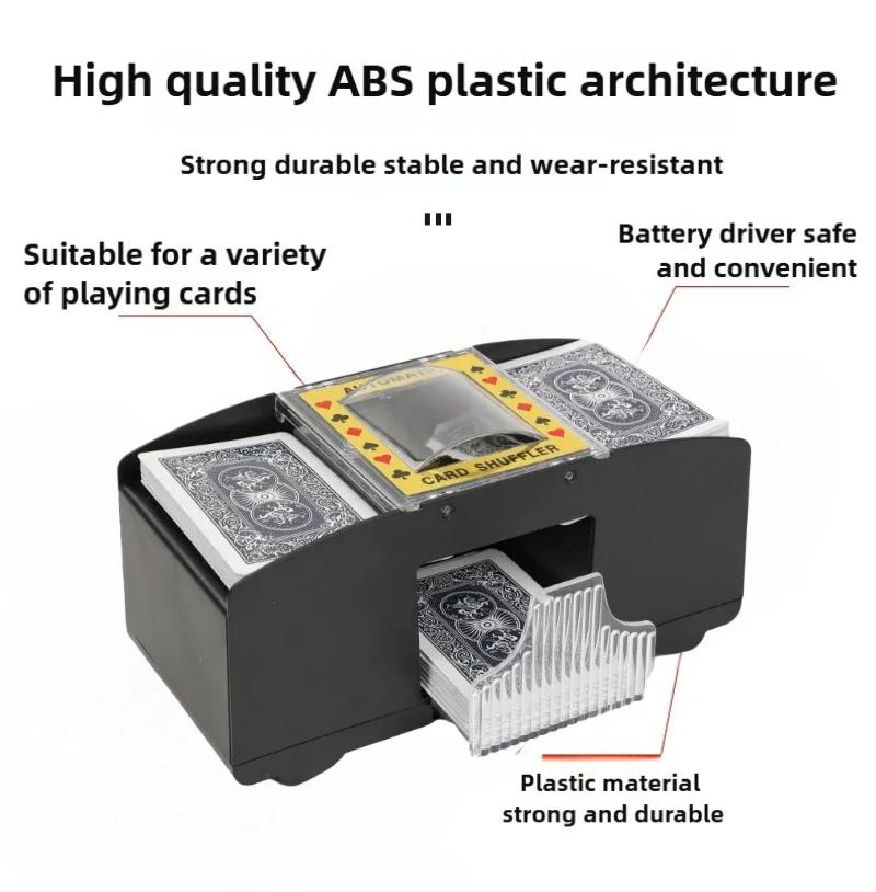 Mescolacarte Automatico Distributore di Carte da Gioco Macchina Mescolacarte Mescolacarte da Casinò per UNO Blackjack Texas Hold'em Carte da Poker