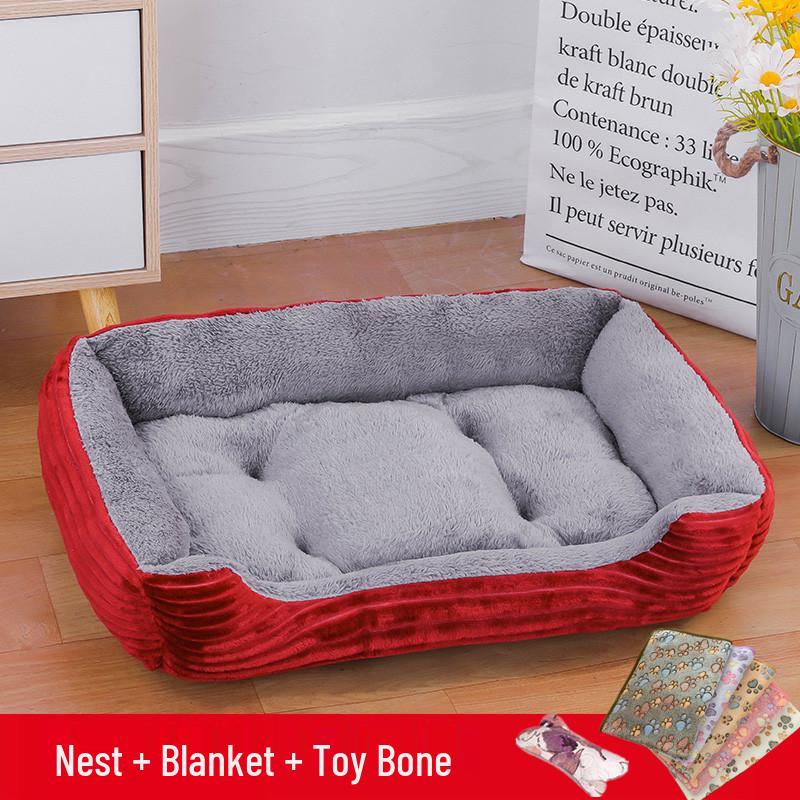 Winter Warm Pet Nest for Dogs & Cats - Available in Large & Small Sizes