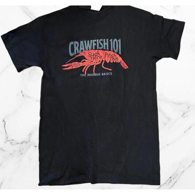 Funny T Shirt Amp Quot Crawfish 101 Father 39 S Day Present Summer Event Black Vintage Washed Soft Top For Everyday Wear