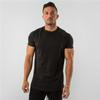 Men's Solid Color Breathable Summer Running T-shirt – European & American Style, 2025 Short-Sleeve Round Neck Casual Fitness Top.