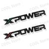 3D Chrome Metal X XPOWER Logo Car Rear Trunk Emblem Badge Nameplate Sticker For ZS HS GS 3 5 6 7 TF RX5 GT Accessories