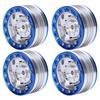 4pcs   Metal Wheel Hub RC Car A Essories Fit for 1Celsius10 RC Crawler 1.9 Inch(Red Black )