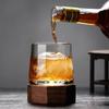 Bicchiere Tumbler da Whisky in Cristallo Spesso Creativo Novità Design Trottola Bicchieri Martellati Bicchiere da Vino Brandy Calice