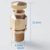 BSPP 1/8" 1/4" 3/8" 1/2" Vnější závit BSPP Ruční odvzdušňovací ventil Bezpečnostní ventil Větrací tryska Vytápění Větrání