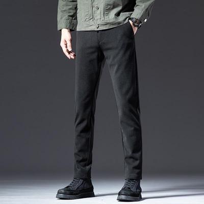 Herren Samt Winterhose: Hochwertiger Wollstoff, Elastisch, Dick, Warm, Lässige Kleidung für Papa