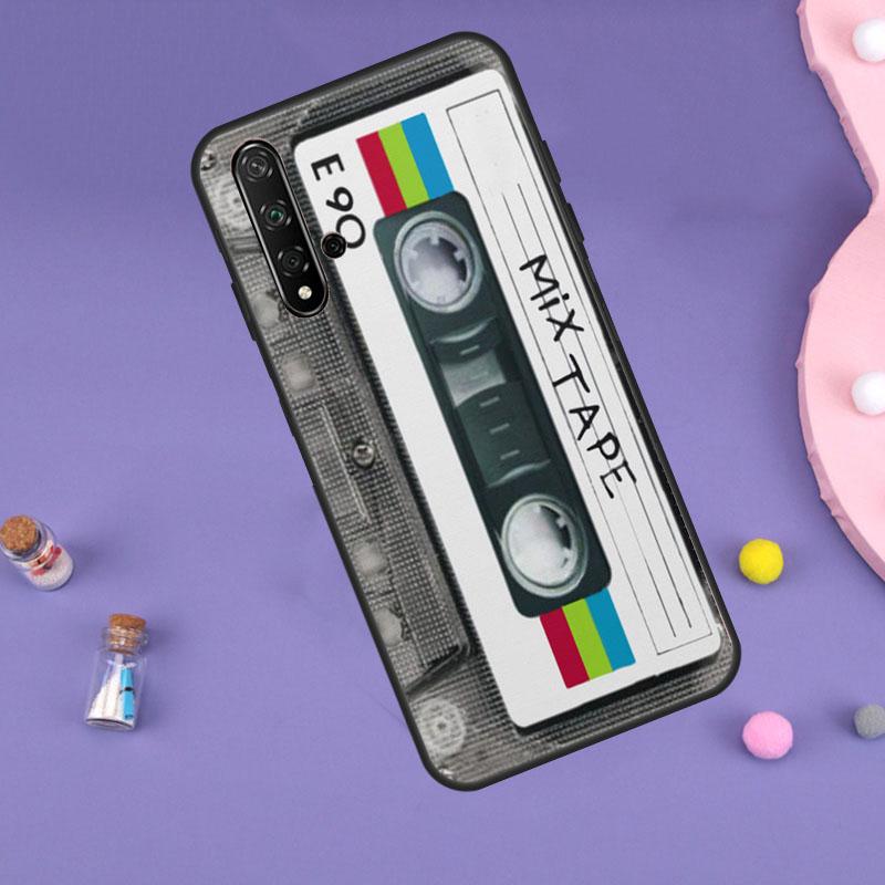 

Чехол для кассеты Mix Tape для Huawei Nova 11i 3i 7i 5T 11 9 10 SE Y60 Y61 Y70 Y90 Y91 P20 P40 Lite P30 Pro Cover Huawei Nova 5T
