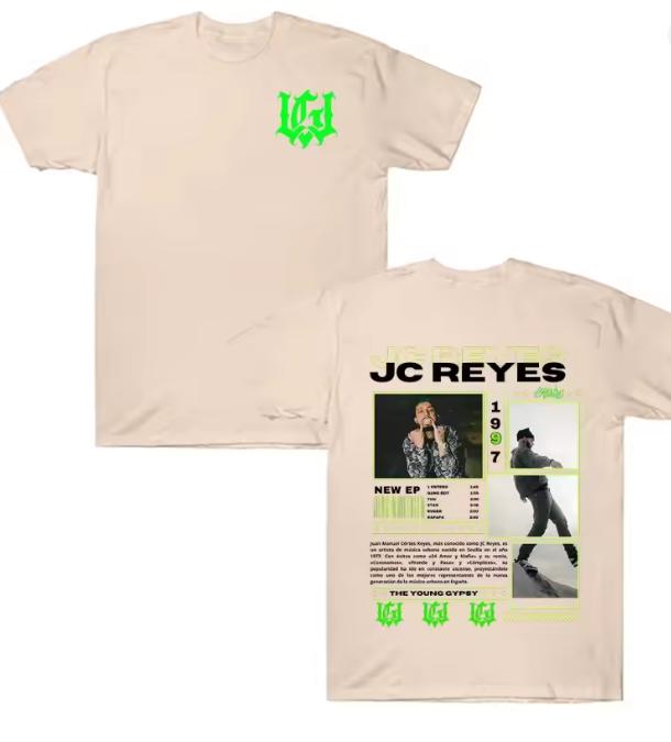 Rapper Jc Reyes Album Tour 2025 Graphic T Shirts For Unisex Unisex Harajuku Hip Hop Fashion Cotton Tees Casual Oversized Streetwear