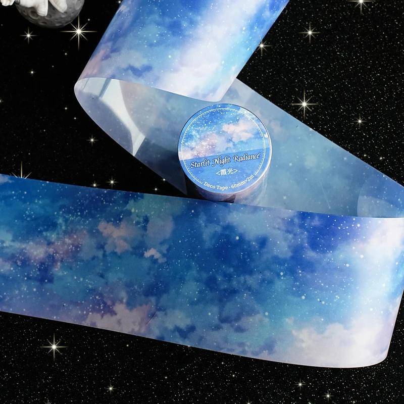 60mm*2m Sky Clouds Landscape Tapes DIY Scrapbooking Decor Photo Album Collage Journalling Materials Stickers