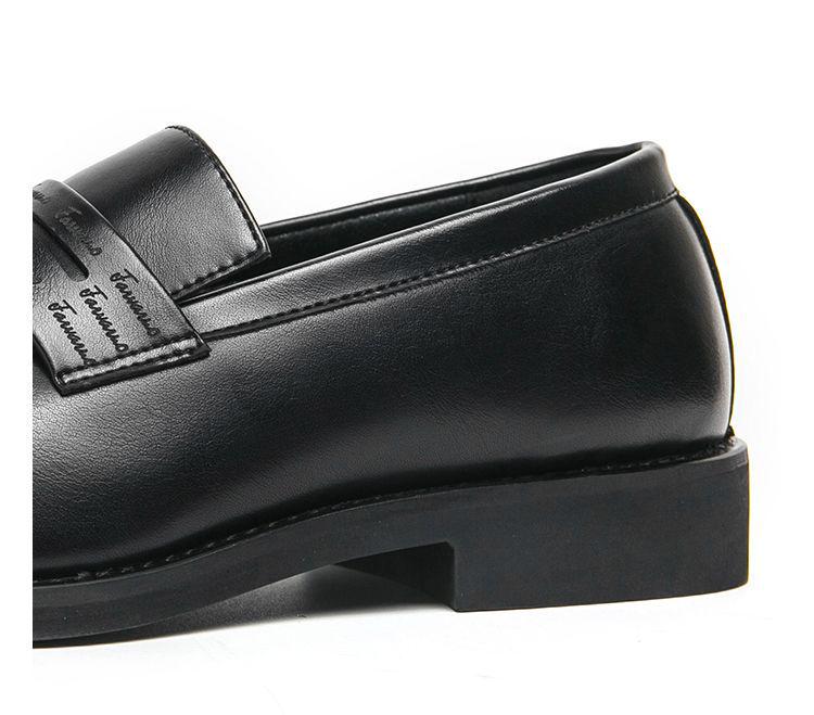 Men's British Formal Leather Loafers - Casual Slip-on Shoes