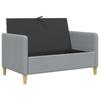 Storage Sofa in Light Grey 122 x 78 x 87 cm Polyester