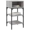 VidaXL Bedside Tables 2 Pcs Sonoma Grey 35x34.5x70cm Engineered Wood 825890