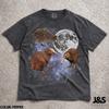 Drei Kiwi Vögel Mond Shirt, Kiwi Vogel Liebhaber Geschenk, Neuseeland Vogel Tee, Flugunfähiger Vogel Shirt, Kiwi Liebhaber Grafik T-Shirt