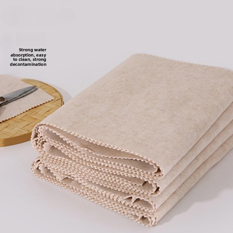 5pcs Plant Fiber Kitchen Rags, Household Super Absorbent Cleaning Cloths, Oil-free Cleaning Scouring Pads