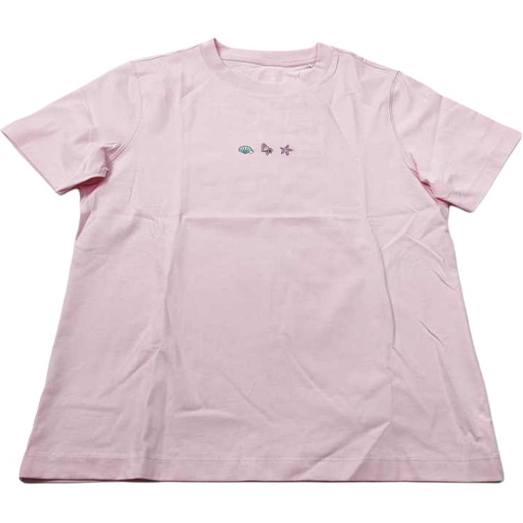 

Li Ning Спортивная серия Тренд Свободный пуловер с круглым вырезом Принтованная футболка с коротким рукавом Женские топы Розовый AHSTA48-4 M