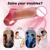 Realistic Penis Enlargement Sleeve Male Dick Cover Masturbador Masculino Dick Bondage Extender Ejaculate Sex Toys for Men 18+