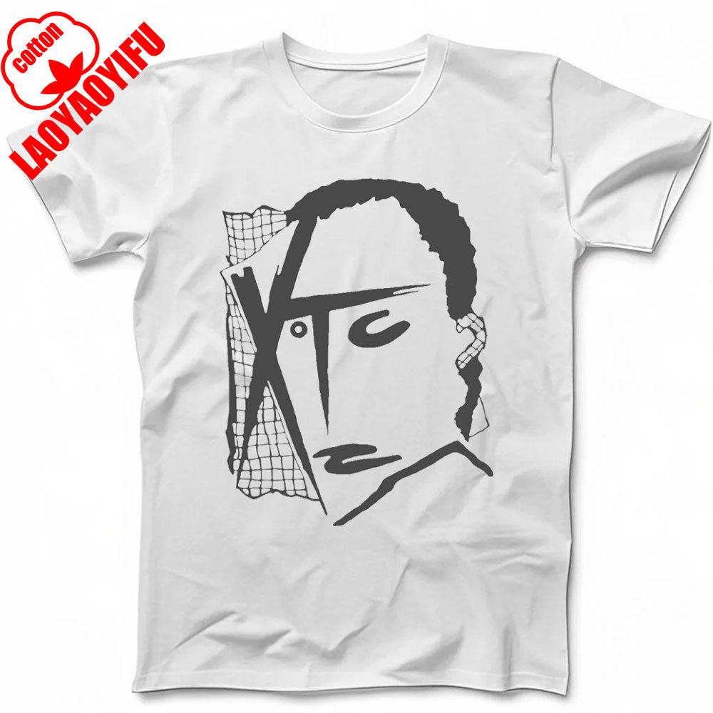 XTC Drums and Wires New Wave Rock Music Gift Black T Shirt Fashionable and Casual Combed Cotton Short Sleeved Round Neck T-shirt