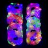 Mermaid Ji Led Luminous Large Intestine Hair Band Nightclub Dancing Headband Flash Mesh Rubber Band Hair Accessories