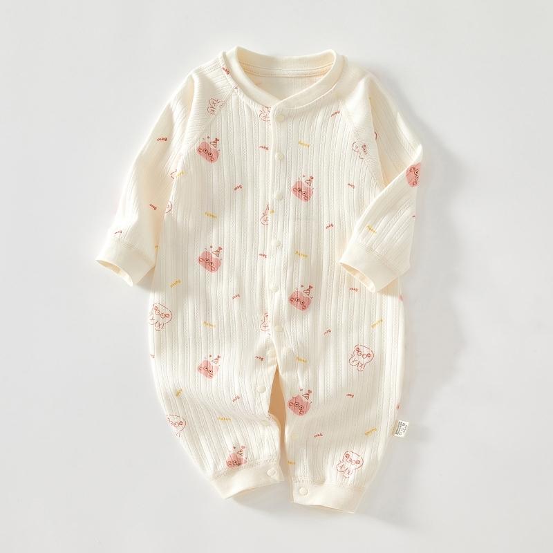 Spring Autumn Baby Romper For Boys Girls Long Sleeve Clothes Cartoon Printed Jumpsuit Newborn Outfit For Outdoor