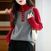 Women Sweater 100% Wool Turtleneck MODERN NEW SAGA Knit Pullover Thick Winter Jumpers Female Knit Tops