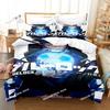 Set Biancheria da Letto B-Blue L-Lock - Comodo Set Copripiumino Federe - Bambini Adulti Matrimoniale Anime Cartoni Animati Regalo Decorativo